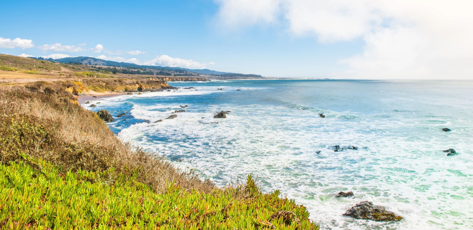 Waves along the Santa Cruz coast